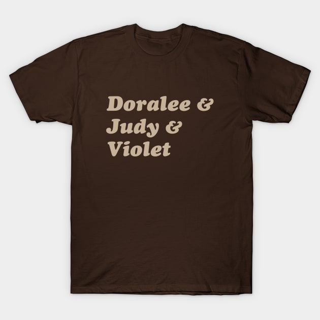 Doralee & Judy & Violet - Cream T-Shirt by JBratt